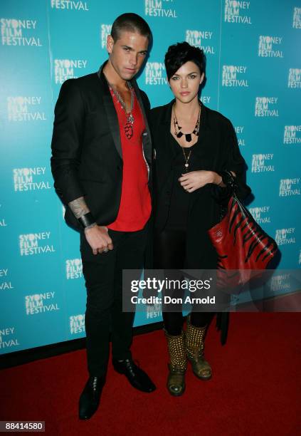 Didier Cohen and Ruby Rose attend the Sydney Film Festival Australian Premiere of 'The September Issue' at the State Theatre on June 11, 2009 in...