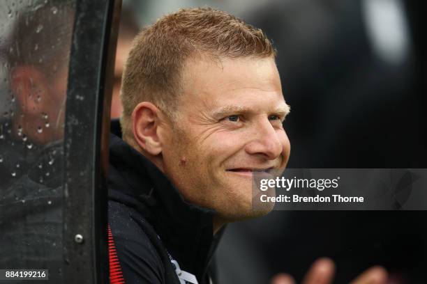 Wanderers Coach, Josep Gombau looks on during the round nine A-League match between the Western Sydney Wanderers and the Brisbane Roar at ANZ Stadium...