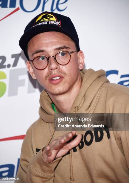 Rapper Logic arrives at 102.7 KIIS FM's Jingle Ball 2017 at The Forum on December 1, 2017 in Inglewood, California.