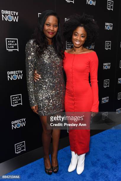 Gabby Shepard and India McGee attend AT&T Hello Lab's Mentorship Program Debuts Five Short Films - Red Carpet at Hammer Museum on December 1, 2017 in...
