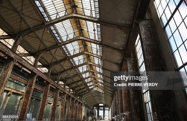 Picture taken on June 11, 2009 in Saint-Denis, outside Paris, shows the former power station that will house his "Cite du Cinema" projected by French...