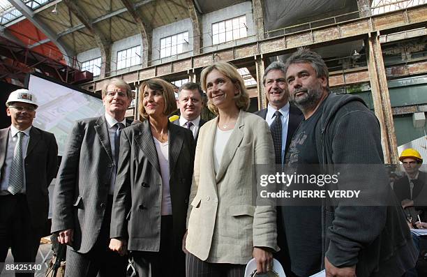 French MP Patrick Braouezec, French Culture Minister Christine Albanel, French Research Minister Valerie Pecresse and French director and producer...