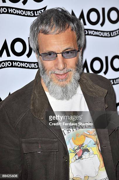 Yusuf Islam attends the 2009 MOJO Honours List at The Brewery on June 11, 2009 in London, England.
