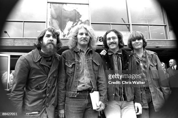 Creedence Clearwater Revival CCR 1970 Doug Clifford Tom Fogerty Stu Cook John Fogerty in London, England
