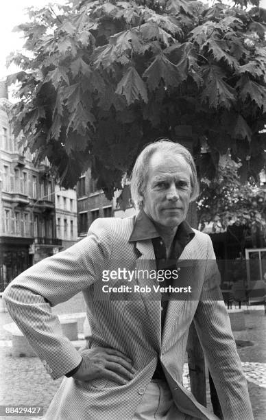 Photo of George MARTIN; Posed portrait of producer George Martin