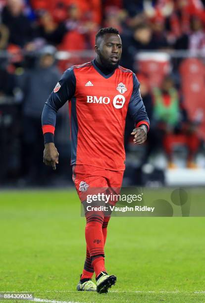 Jozy Altidore of Toronto FC looks on during the MLS Eastern Conference Finals, Leg 2 game against Columbus Crew SC at BMO Field on November 29, 2017...