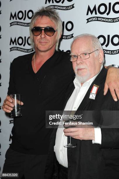 Singer Paul Weller who won the Best Album of the Year award with Sir Peter Blake duriing the 2009 MOJO Honours List at The Brewery on June 11, 2009...