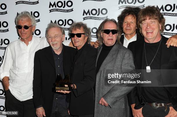 The Pretty Things with their MOJO Heroes award duriing the 2009 MOJO Honours List at The Brewery on June 11, 2009 in London, England.
