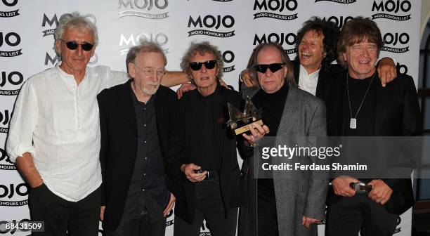 The Pretty Things with their MOJO Heroes award duriing the 2009 MOJO Honours List at The Brewery on June 11, 2009 in London, England.