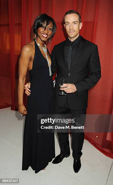 Beverley Knight and guest attend the Shooting Stars in Desert Nights Benefit 2009 Party hosted by Samuel L. Jackson in aid of the Samuel L. Jackson...