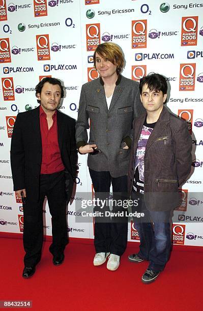 James Dean Bradfield, Nicky Wire and Sean Moore of Manic Street Preachers