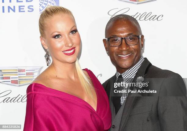 Actor Tommy Davidson and his Wife Amanda Moore attend Ebony Magazine's Ebony's Power 100 gala at The Beverly Hilton Hotel on December 1, 2017 in...