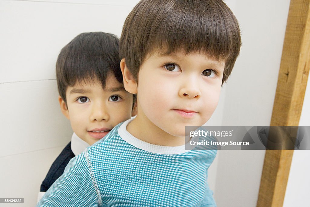 Portrait of two boys