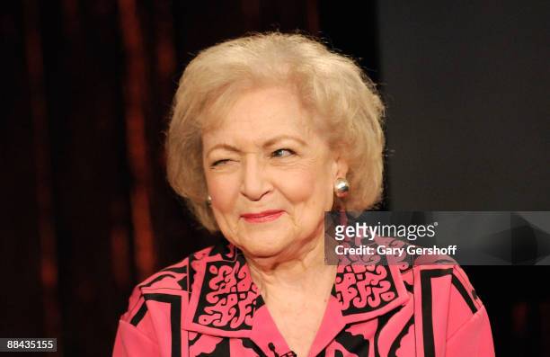 Actress Betty White visits fuse's "No. 1 Countdown" at fuse Studios June 11, 2009 in New York City.