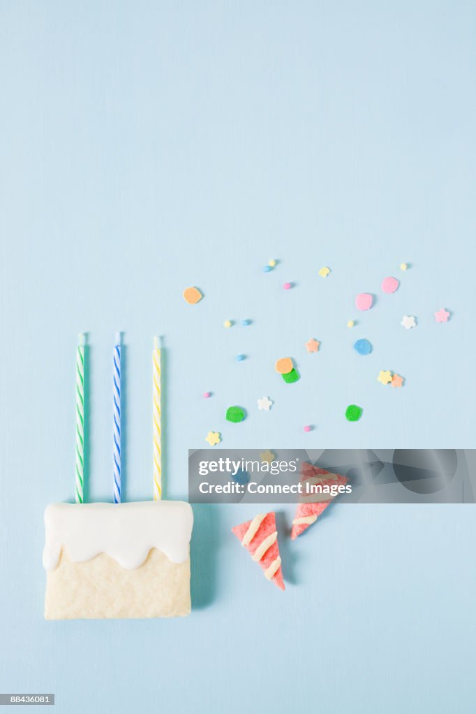 Biscuit birthday cake