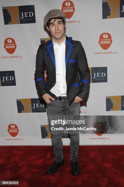 Singer Pete Wentz attends the 8th Annual Jed Foundation Gala at Guastavino's on June 11, 2009 in New York City.