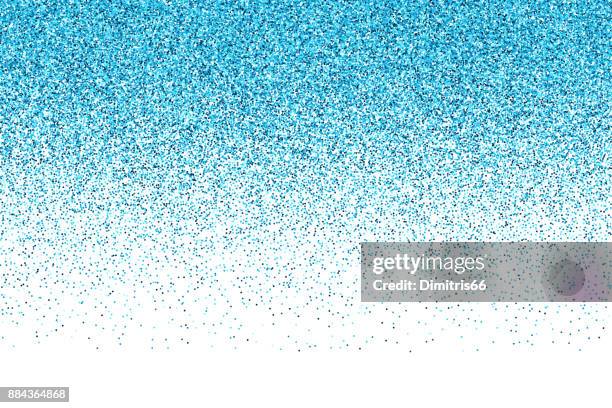 stockillustraties, clipart, cartoons en iconen met blauwe vector glitter achtergrond met kleurovergang - blue confetti