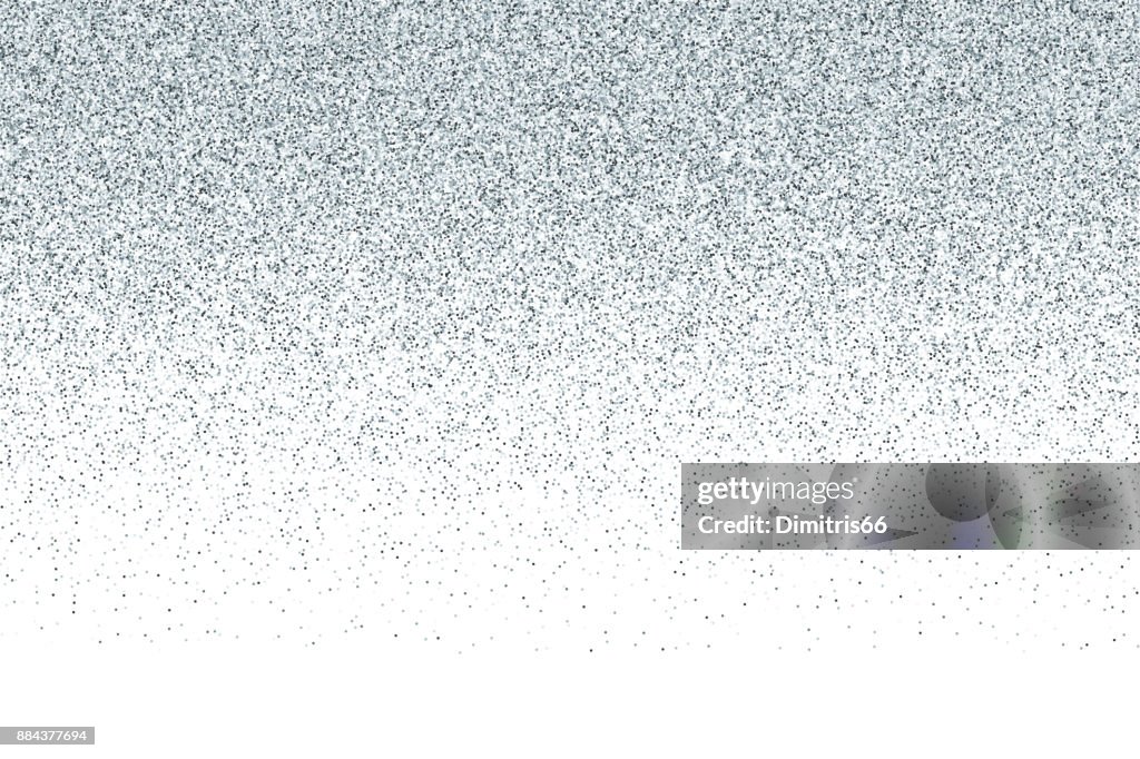 Zilveren vector glitter achtergrond met kleurovergang