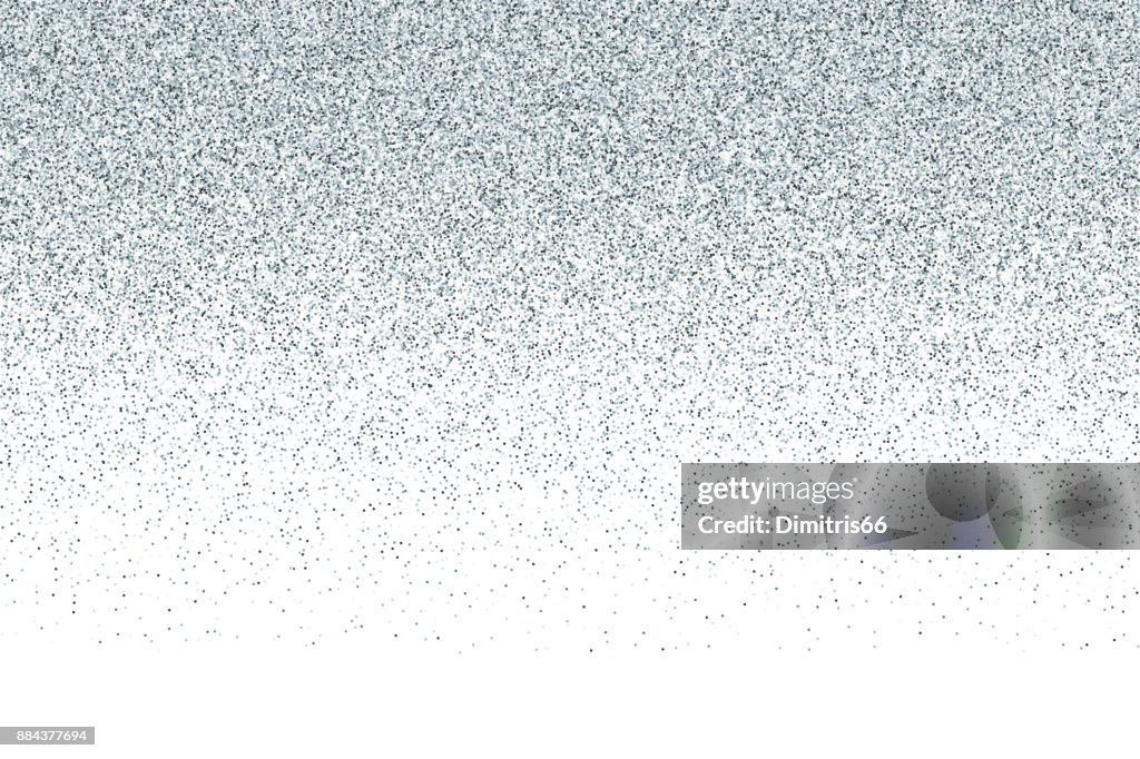 Silver vector glitter gradient background