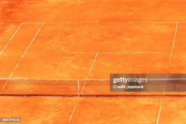 tennis court orange color - orange arena 個照片及圖片檔