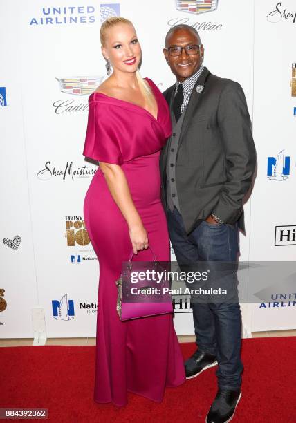 Actor Tommy Davidson and his Wife Amanda Moore attend Ebony Magazine's Ebony's Power 100 gala at The Beverly Hilton Hotel on December 1, 2017 in...