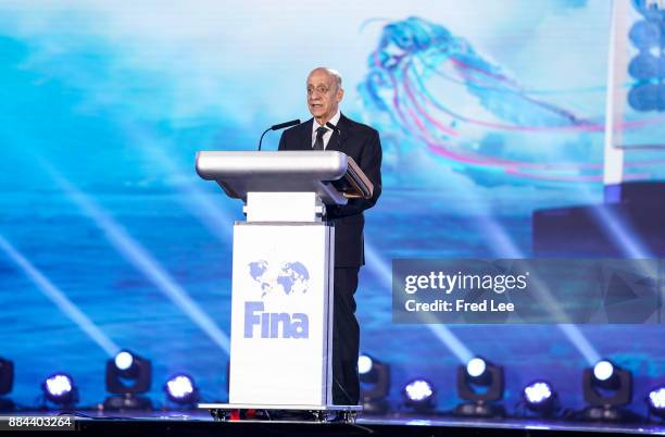 President Julio Cesar Maglione attends the 2017 FINA/Alisports World Aquatics Gala 'Soiree des Etoiles' on December 2, 2017 in Sanya, China.