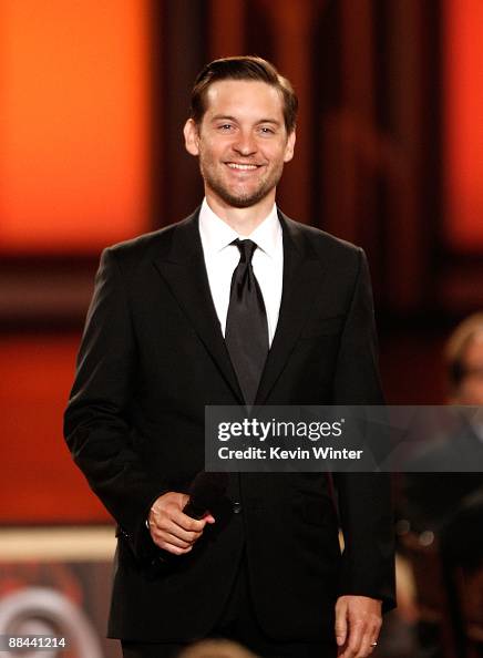 Actor Tobey Maguire Speaks Onstage During The AFI Life Achievement actor-tobey-maguire-speaks-onstage-during-the-afi-life-achievement