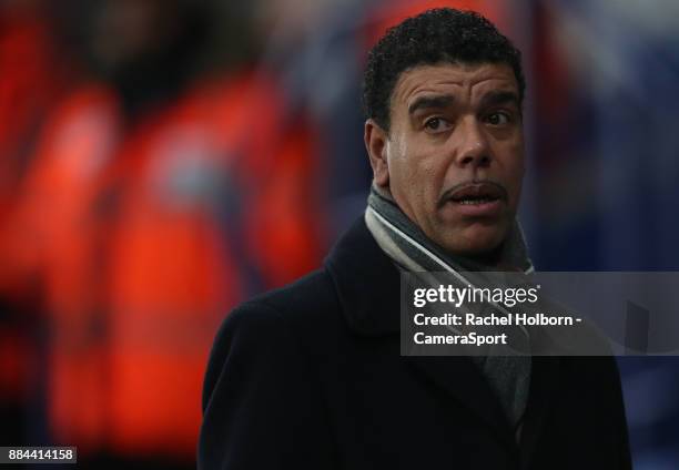 Chris Kamara before todays game during the Premier League match between Leicester City and Burnley at The King Power Stadium on December 2, 2017 in...