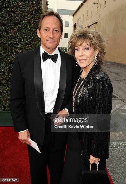 Actor Tony Peck and mother Veronique Peck arrive at the AFI Life Achievement Awards: A Tribute to Michael Douglas at Sony Pictures Studios on June...
