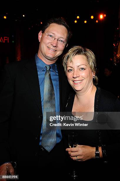 Deputy Managing Editor Kirstin Wilder and husband David Wilder during the AFI Lifetime Achievement Award: A Tribute to Michael Douglas held at Sony...
