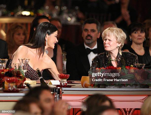 Actress Catherine Zeta-Jones and Diana Douglas in the audience during the AFI Lifetime Achievement Award: A Tribute to Michael Douglas held at Sony...