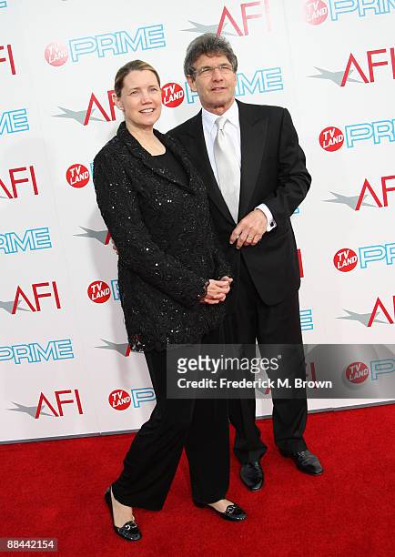 President & COO of Warner Bros. Entertainment Alan F. Horn and Cindy Horn arrive at AFI Lifetime Achievement Award: A Tribute to Michael Douglas held...