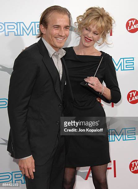 Actress Melanie Griffith and Jesse Wayne Johnson arrive at the 37th Annual AFI Lifetime Achievement Awards at Sony Pictures Studios on June 11, 2009...