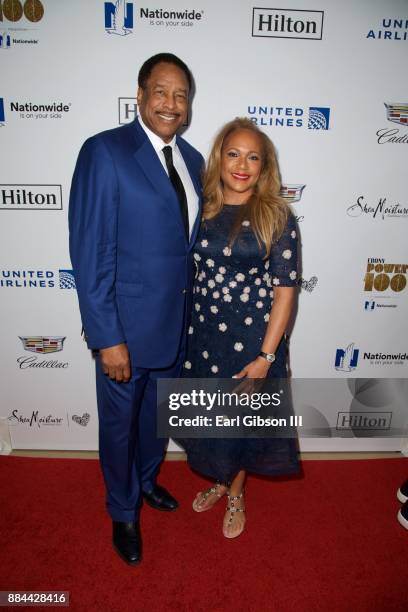 Dave Winfield and Tonya Turner attend Ebony Magazine's Ebony's Power 100 Gala at The Beverly Hilton Hotel on December 1, 2017 in Beverly Hills,...