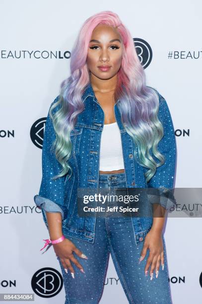 Sherlina Nym attends Beautycon Festival 2017 at Olympia London on December 2, 2017 in London, England.