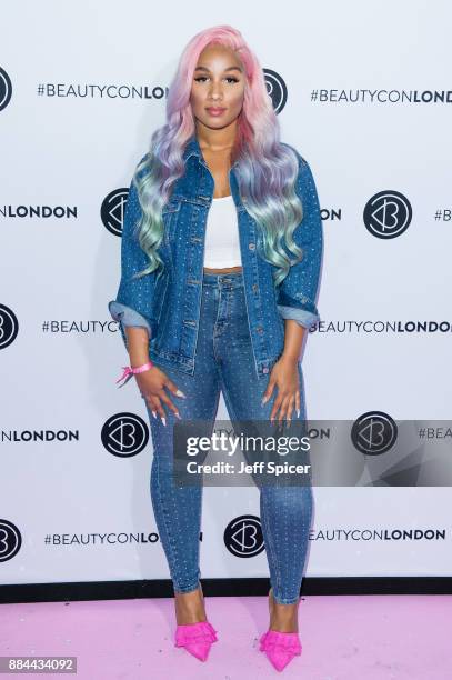 Sherlina Nym attends Beautycon Festival 2017 at Olympia London on December 2, 2017 in London, England.