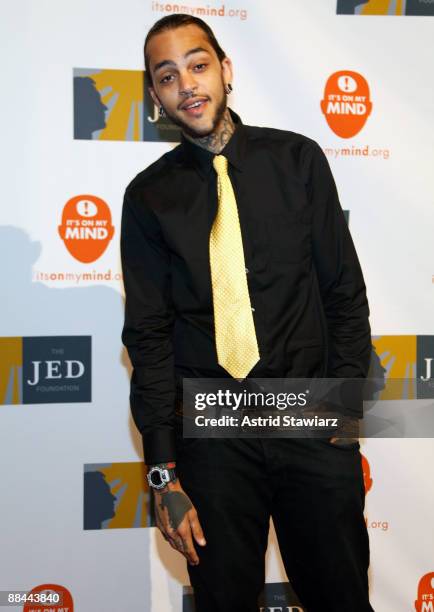 Musician Travis McCoy attends the 8th annual Jed Foundation Gala at Guastavino's on June 11, 2009 in New York City.