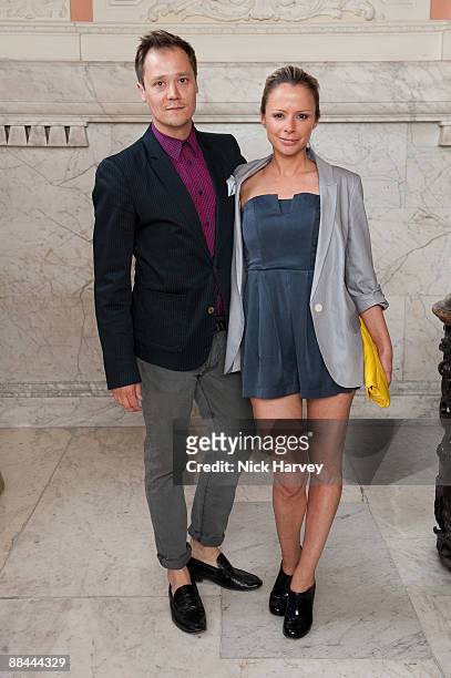 Rob Bracocok and Hannah St John attend the summer party of fashion brand 'J.Lindeberg' at Dartmouth House on June 10, 2009 in London, England.