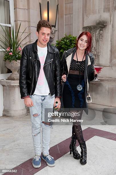 Anthony Specter and Pandora Lennard attend the summer party of fashion brand 'J.Lindeberg' at Dartmouth House on June 10, 2009 in London, England.