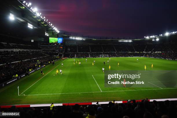 General view of the iPro stadium during the Sky Bet Championship match between Derby County and Burton Albion at iPro Stadium on December 2, 2017 in...