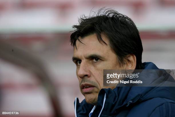 Chris Coleman manager of Sunderland reacts during the Sky Bet Championship match between Sunderland and Reading at Stadium of Light on December 2,...
