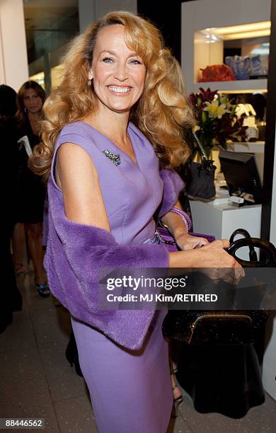 Jerry Hall attends the launch party for Prince Azim at the MCM store on June 11, 2009 in London, England.