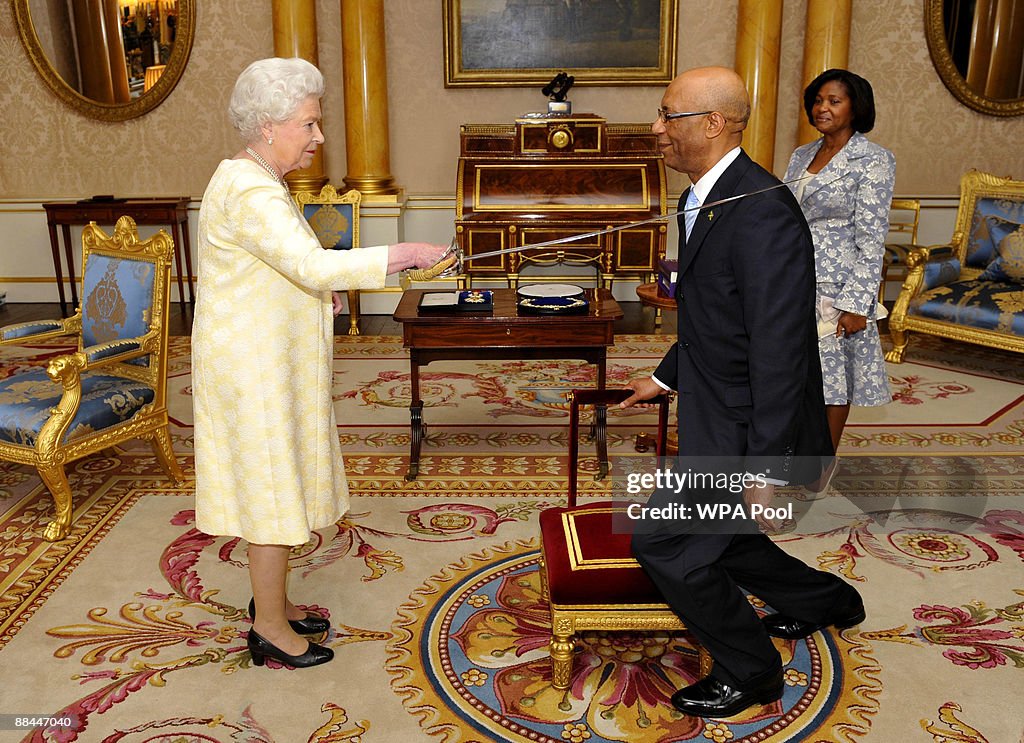 Queen Elizabeth II Knights Governor-General Of Jamaica