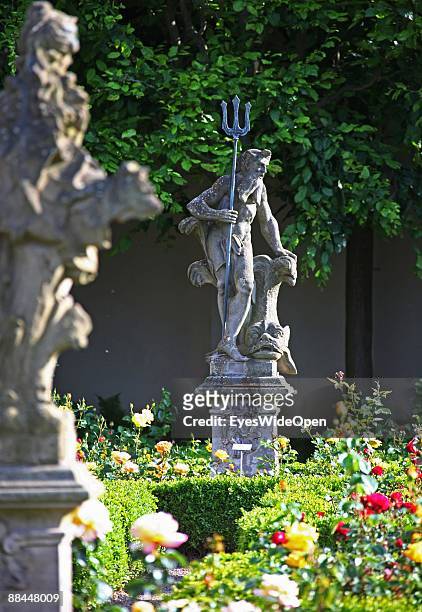 Rose garden of the New Residence on June 11, 2009 in Bamberg, Germany. Bamberg is listed as a World Heritage by UNESCO.