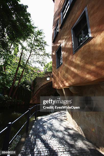 Old town on June 11, 2009 in Bamberg, Germany. Bamberg is listed as a World Heritage by UNESCO.