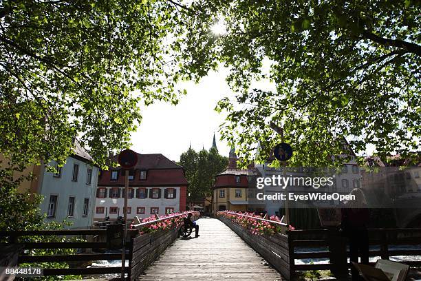 Old town on June 11, 2009 in Bamberg, Germany. Bamberg is listed as a World Heritage by UNESCO.