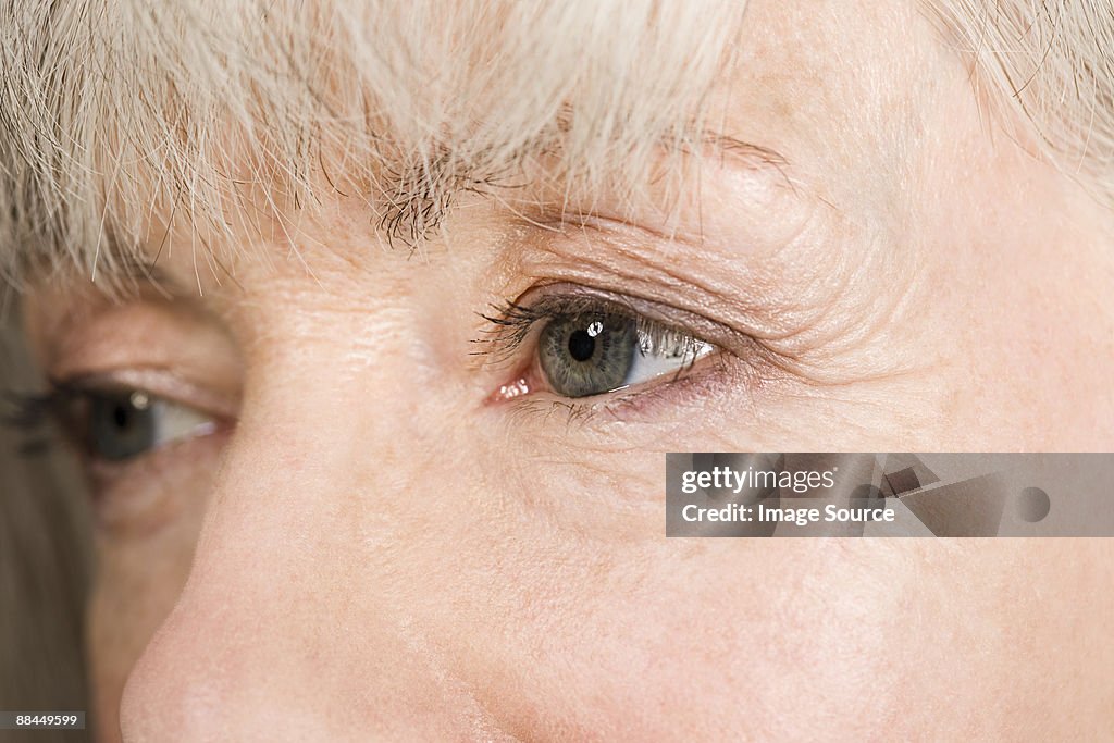 Eyes of a senior woman