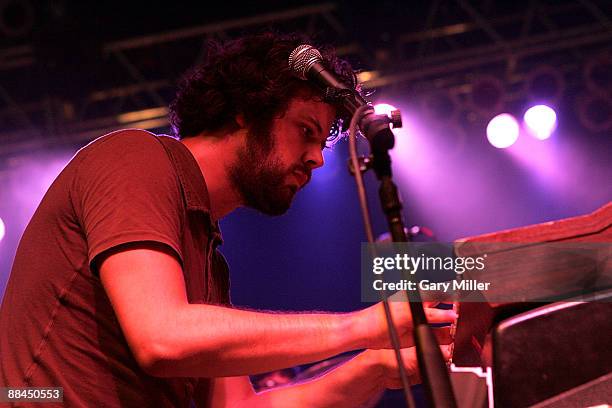 Musician Michael Angelakos of Passion Pit performs in concert during the 2009 Bonnaroo Music and Arts Festival on June 11, 2009 in Manchester,...