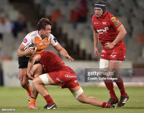 Nico Lee of the Toyota Cheetahs during the Guinness Pro14 match between Toyota Cheetahs and Scarlets at Toyota Stadium on December 02, 2017 in...