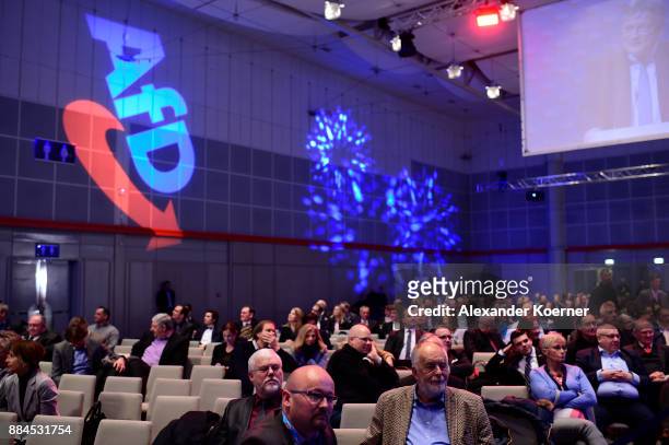 General view of the right-wing Alternative for Germany federal congress at the Hannover Congress Centrum on December 2, 2017 in Hanover, Germany....
